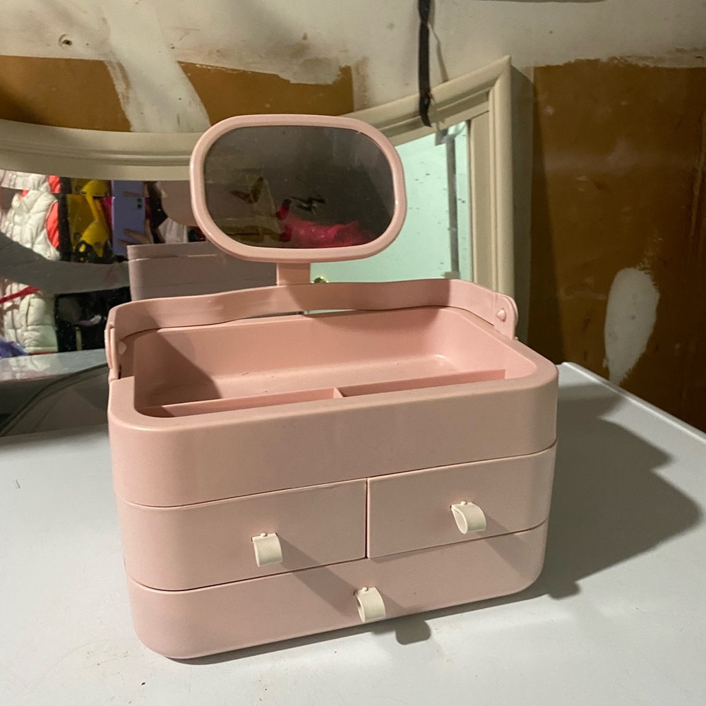 Pink Vanity Organizer